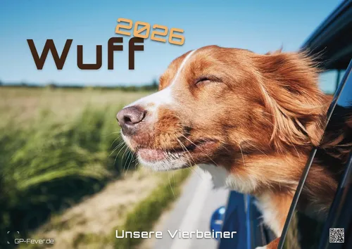 Wuff - Unsere Vierbeiner - Der Hundekalender- 2026 - Kalender DIN A3