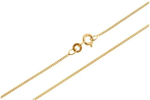 Panzerkette Gold 333 Damen 42cm - Filigrane Halskette für Frauen - Ketten für Damen - Hochglanzpolierte Goldkette (333) mit hohem Tragekomfort und zeitlosem Design, ideal als Geschenk oder für den Alltag.