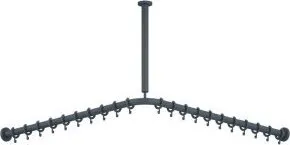 HEWI Vorhangstange Grau 1183mm von HEWI