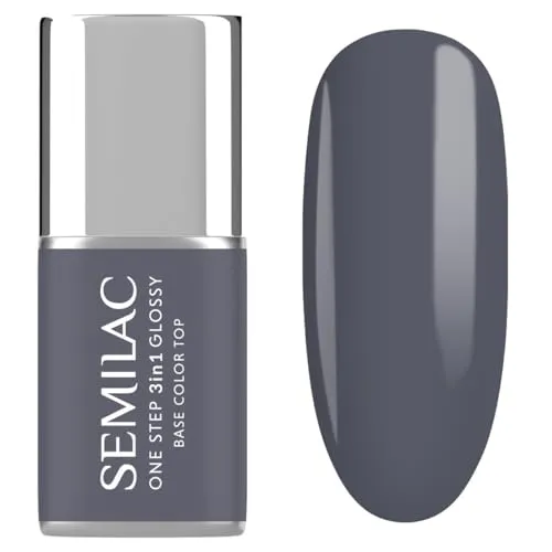 Semilac UV Nagellack 3in1 One Step Glossy S185 Stone Grey 7 ml