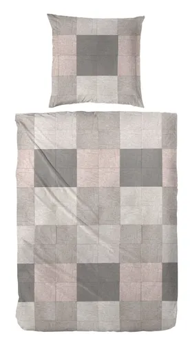 Primera Glencheck Bettwäsche-Set, Flanell, 2-teilig von Hahn Haustextilien