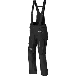 Germot InsideOut Textilhose - Wasserdicht und Atmungsaktiv in Dunkelgrau/Schwarz/Rot - Größe L - Motorradhose mit integrierter Regenhose aus Stretchmaterial, optimal für wechselhaftes Wetter. Ideal für Sicherheit und Komfort auf der Straße.