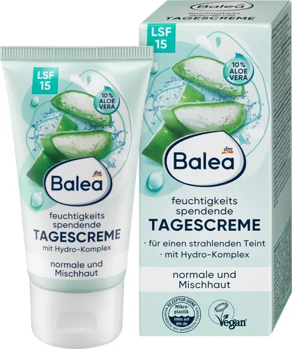 Balea Day Cream Moisturizing SPF15, 50 ml from Germany von Balea