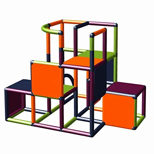Moveandstic Profi - Grundbaukasten 875056 - Titan Grau Apfelgrün Orange Magenta - 300 Teile - Ab 12 Jahren - Baukasten