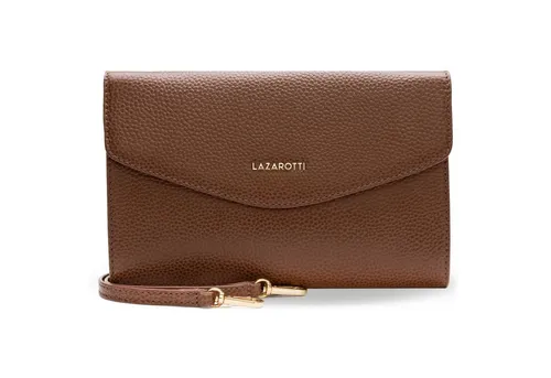 Lazarotti Bologna Leder Clutch 23 cm - Damen-Clutch aus hochwertigem Leder, leicht und kompakt mit abnehmbarem Schulterriemen. Ideal für Arbeit, Freizeit und besondere Anlässe – ein stilvoller Begleiter für jeden Tag!