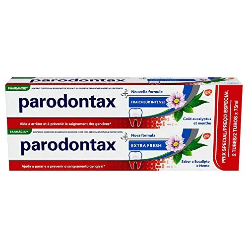 Parodontax Zahnpasta Intensive Frische, lindert Zahnempfindlichkeit, extra Fresh, 2 x 75 ml