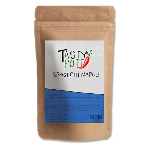 Tasty Pott Spaghetti Napoli Gewürzmischung Probiergröße | Gewürze | Italienische Küche | Pastagewürz | Würzen | Mit Knoblauch | Spices | 30g Probierbeutel