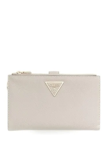 GUESS Geldbörse Laurel II SLG Double Zip Organizer Taupe in beige von GUESS