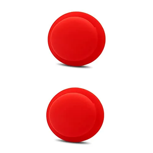 CoverKingz [2er Pack] Silikonhülle kompatibel mit AirTags 2021 klebend – Air Tag Selbstklebende Hülle - Klebehalterung – Airtag Aufkleber – Silikon Case Halterung Rot