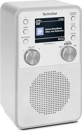 TechniSat DigitRadio 317 weiß - DAB+ & UKW Radio mit 2,4