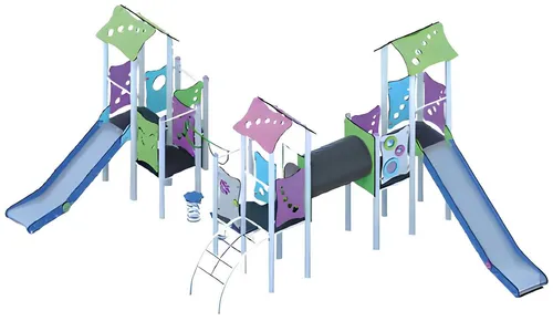 Abenteuer-Spielplatz für Kinder - Vielfältiger Spielplatz mit Abenteuerelementen, ideal für Kinder von 1-11 Jahren. Modernes Design, robuste Bauweise und 2 Jahre Herstellergarantie sorgen für sicheren Spielspaß.