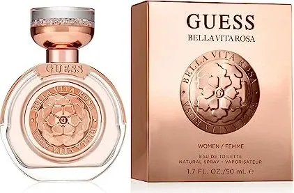 Guess Bella Vita Rosa Eau de Toilette 50 ml - Damen Duft mit blumig-fruchtiger Note, ideal für den täglichen Gebrauch und besondere Anlässe. Erleben Sie die frische Kombination aus Quitte und Iris!