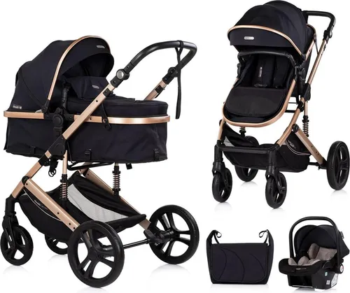 Chipolino Kinderwagen 3 in 1 Amore mit Babyschale und Zubehör - Der vielseitige Chipolino Kinderwagen 3 in 1 Amore bietet eine komfortable Lösung für Eltern. Mit Babyschale, Wickeltasche und Fußabdeckung ist er ideal für Ausflüge mit Ihrem Baby.