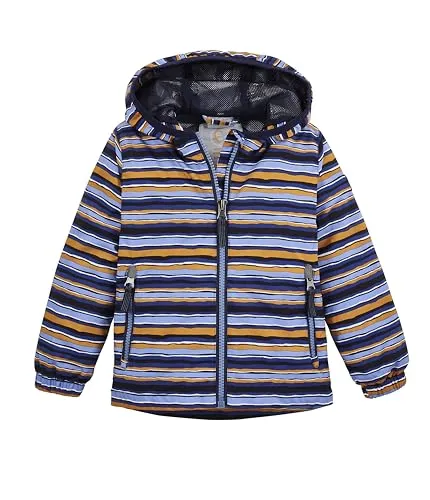 First Instinct by Killtec Funktionsjacke in Dunkelblau/Blau/Gelb - Funktionsjacke für Kinder, wasserdicht mit einer Wassersäule von 10.000 mm, atmungsaktiv und winddicht - ideal für aktive Abenteuer.