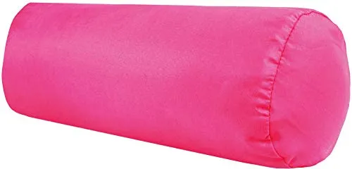 Bestlivings Nackenrolle 10x25cm (BxL) Bezug in der Farbe Pink, in vielen vers. Farben