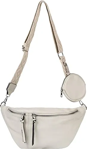 styleBREAKER Damen Halbmond Crossbody Schultertaschen Set 3-Teilig - Damen-Schultertaschen Set mit modischem Design, abnehmbarem Schultergurt und vielseitig einsetzbarer kleiner Börse – ideal für stilbewusste Frauen.