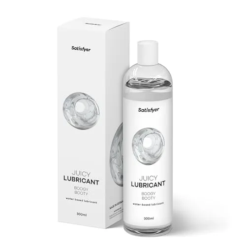 Satisfyer Boogy Booty 300 ml | Wasserbasiertes Gleitmittel für empfindliche Haut | Öl- & fettfrei, leicht abwaschbar & kondomgeeignet | Gleitfreudig & hautfreundlich