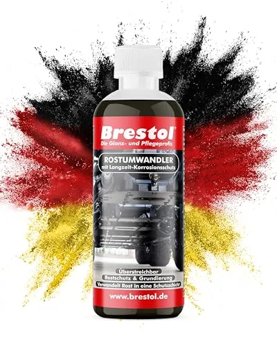 Brestol® ROSTUMWANDLER 300 ml - Rostkonverter & Grundierung in einem Zug - Rostschutz Rostlöser
