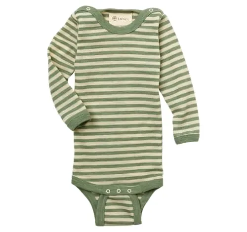 Engel Naturkleidung Langarmbody grün 98/104