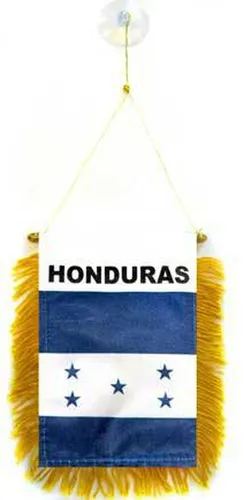 Wimpel HONDURAS 15x10cm - HONDURANISCHE Mini Flagge 10 x 15 cm - Auto Pennant sp