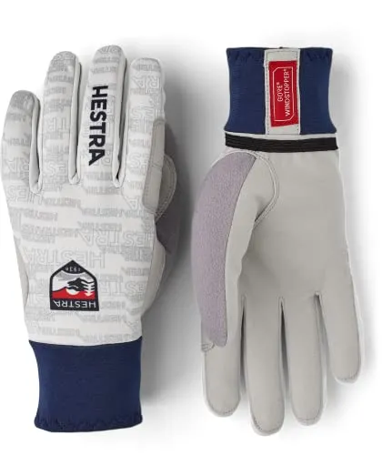 HESTRA Windstopper Active Grip Weiß, Gore-Tex Fingerhandschuh, Größe 8