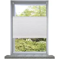 vidaXL Plissee 240610, Klemmfix, weiß, 100 x 125 cm - ohne Bohren - Plissee in Weiß, blickdicht und lichtdurchlässig, ideal für Fenster. Einfache Klemmfix-Montage ohne Bohren, verbessert die Raumakustik und ist pflegeleicht.