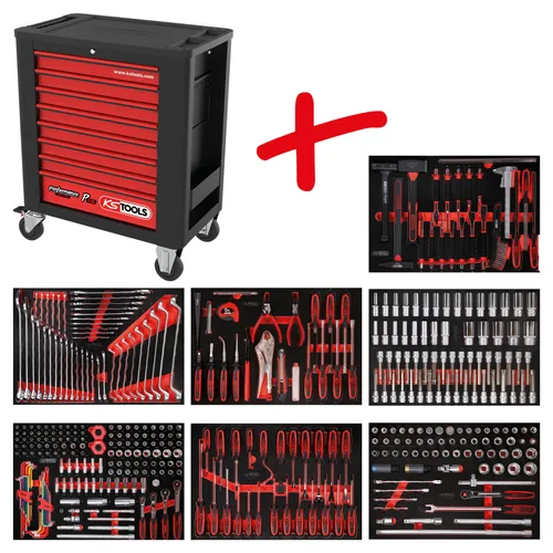 Ks Tools Werkzeugwagen 815.7403 – Robuster Werkzeugwagen für Profis