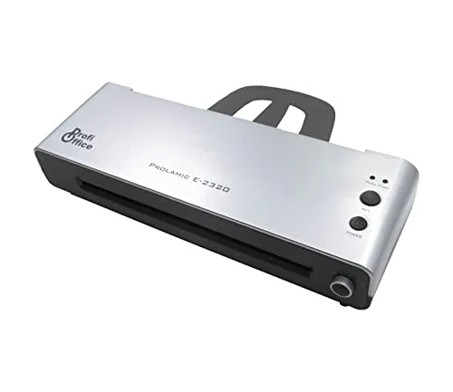 ProfiOffice® Laminiergerät Prolamic E-2320, DIN A3 - Laminiermaschine für häufigen Gebrauch, ideal für Dokumente bis 175 Mikron, mit 4 Walzensystem und Rücklauftaste für problemloses Laminieren.