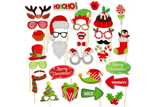 Goods+Gadgets Papierdekoration Weihnachten Foto-Requisiten, Weihnachtsbilder Foto Sticks