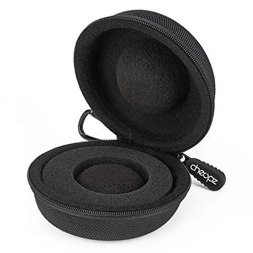 Cheopz Reise Uhrengehäuse Lagerung Einzelkasten für Uhren & Smartwatches bis 50mm, Schwarz