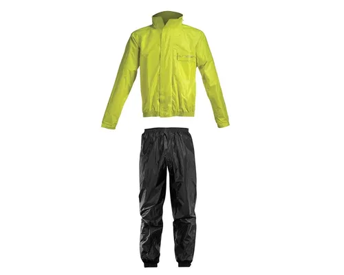 Acerbis Regenanzug teilbar Logo schwarz-gelb (XXL) - Funktionswäsche, wasserabweisend und atmungsaktiv für optimalen Schutz bei jedem Wetter.