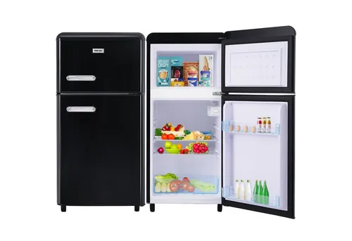 Merax Table Top Kühlschrank Retro BCD-100C