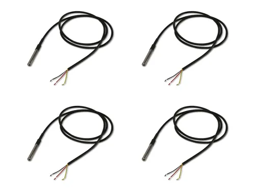 SHELLY Temperatursensor DS18B20, 4 Stück - 4 hochwertige Temperatursensoren im praktischen Set, ideal für präzise Temperaturmessungen in verschiedenen Anwendungen. Robustes Design für zuverlässige Nutzung.