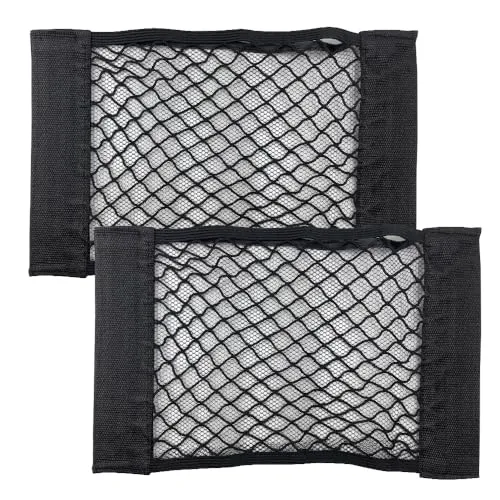 UMCHU 2 Stück 26 * 22cm Elastisches Küche Aufbewahrungsnetz,Auto Aufbewahrungsnetz,Recycling Lebensmittelbeutel,Einkaufstaschenhalter für Zuhause und Küche