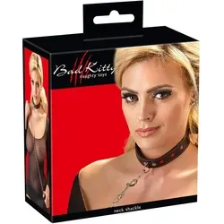 Halsfessel mit Leine – in Lederoptik & verstellbar von Bad Kitty