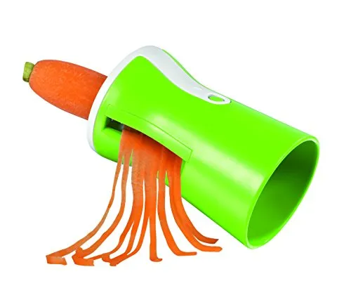 gourmetmaxx Julienne- und Spiralschneider, limegreen/weiß (Allesschneider, Küchenhelfer, Obstschneider, Gemüseschneider)
