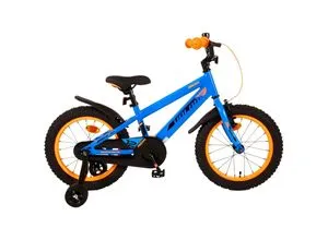 VOLARE Kinderfahrrad Rocky 16 Zoll, blau - Kinderfahrrad mit 16 Zoll Rädern, sicher dank Hand- und Rücktrittbremse sowie geschlossenem Kettenschutz – perfekt für kleine Abenteurer!