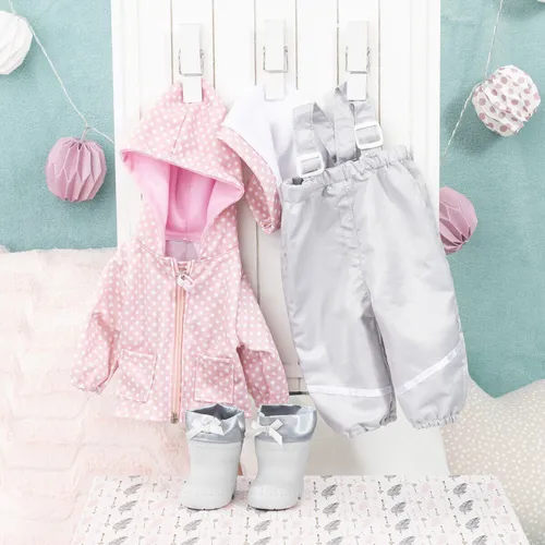 Bayer Design Kleider für Puppen 38-42cm - Grau Rosa - Kleidung für Puppen 38-42cm, stilvolles Design in Grau und Rosa, perfekt für kreative Spielstunden und das Rollenspiel von Kindern.