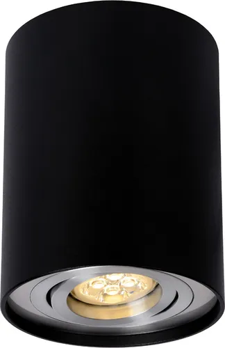 LED Deckenleuchte Aufbauleuchte Downlight Rund 6,5W GU10 2700K warmweiß Aluminium schwarz schwenkbar