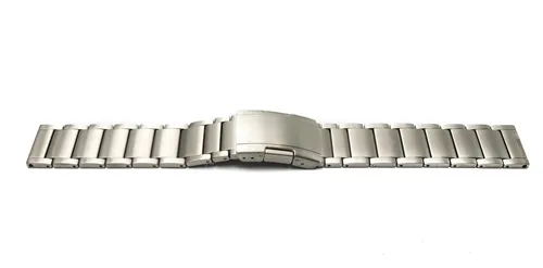 SYSTEM-S Armband 22 mm aus Titan für Smartwatch in Grau