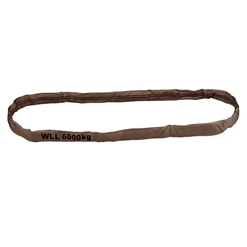 Rundschlinge, WLL 6000 kg, braun, Länge 3 m, Umfang 6 m