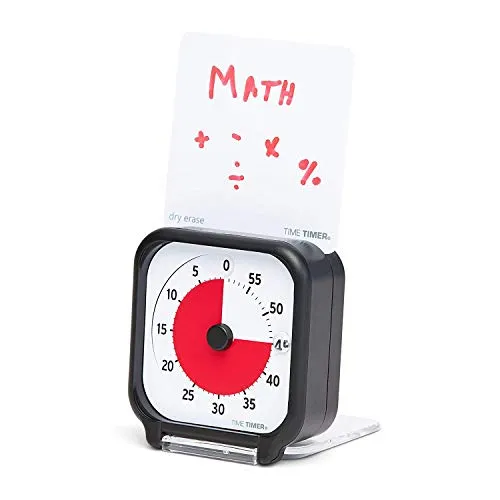 TIME TIMER ORIGINAL Pocket - Visueller Analog-Timer für effektives Zeitmanagement - Eieruhren - Der 60-Minuten-Timer fördert Konzentration und Selbstständigkeit, ideal für Lernen und Aktivitäten ohne lautes Ticken. Mit verbesserter Sichtbarkeit und optionalem akustischen Alarm.