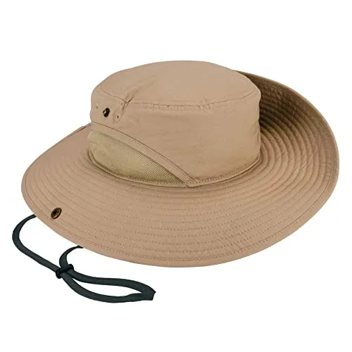 Ergodyne Chill-Its 8936 Rangerhut, khaki, Größe L/XL - Caps & Hüte – Leichter, atmungsaktiver Sonnenhut mit LSF 50+, ideal für Arbeiten in der Sonne, bietet optimalen UV-Schutz und hervorragende Belüftung.