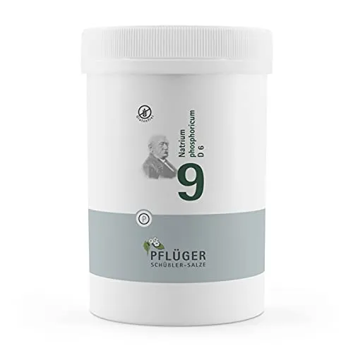 Biochemie Pflüger Nr. 9 Natrium Phosphoricum D 6, 4000 ST - Homöopathisches Arzneimittel zur Unterstützung des Wohlbefindens, ideal für die biochemische Therapie nach Dr. Schüßler und ohne therapeutische Indikation.