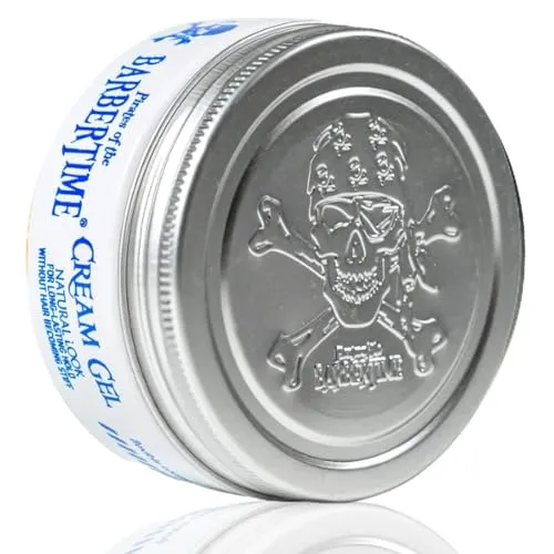 Barbertime Creme Gel 150ml – Styling für glatten Look & weiche Locken | Elastischer Halt, leichter Glanz & frischer Pfefferminzduft | Wasserbasiert & rückstandsfrei – Für alle Haartypen