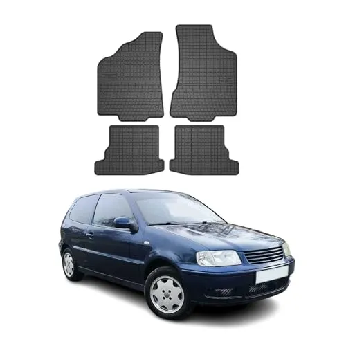 FROGUM Gummifussmatten für VW POLO (6N2) vorne und hinten - Hochwertige Gummifussmatten, maßgefertigt für VW POLO (6N2), bieten optimalen Schutz vor Schmutz und Nässe. Ideal für langlebigen Einsatz in Fahrzeugen.