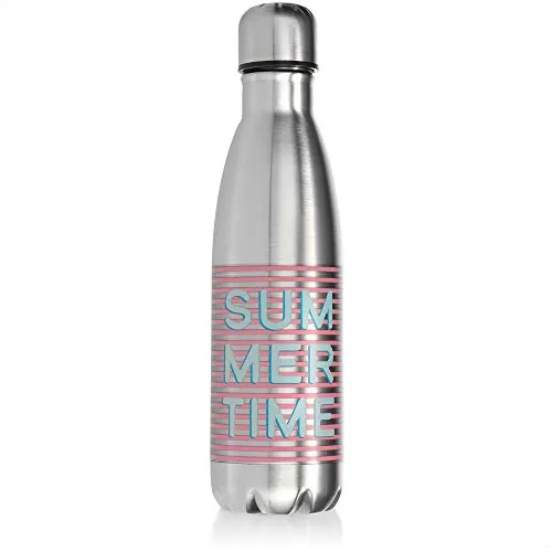 COM-FOUR® Edelstahl Trinkflasche