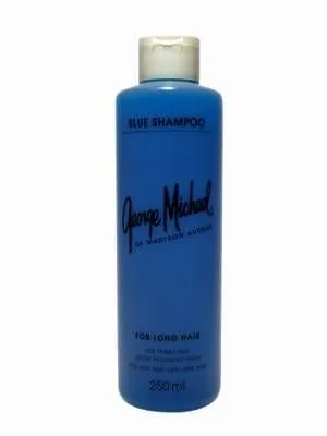 George Michael Blue Shampoo 250 ml - Ideal für feines und leicht fettendes Haar - Shampoo für feines bis leicht fettendes Haar, reinigt sanft und sorgt für Volumen und Glanz.