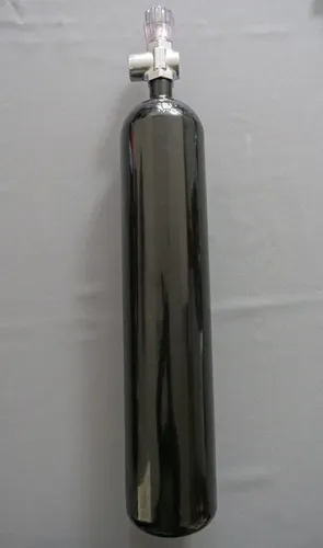 Tauchflasche 3 Liter 300bar komplett mit S-Ventil schwarz