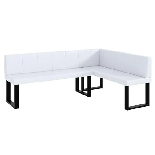 MEBLINI Eckbank für Esszimmer in weiß von MEBLINI